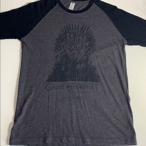 HBO Game of Thrones Baseball Cap Sleeve T-Shirt small